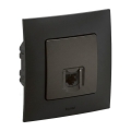 Legrand - Toma Ethernet RJ45 con marco NILOE negra