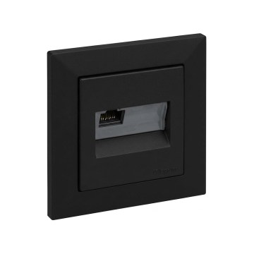 Legrand - Toma Ethernet RJ45 con marco SUNO negra