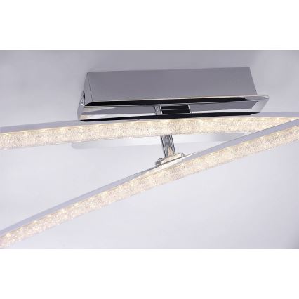 Leuchten Direkt 11292-17 - Lámpara de suspensión LED SIMON 2xLED/8W/230V cromo brillante