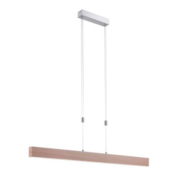 Leuchten Direkt 11420-78 - Lámpara colgante LED en cable AMANDA LED/30W/230V 2700-5000K 110 cm marrón
