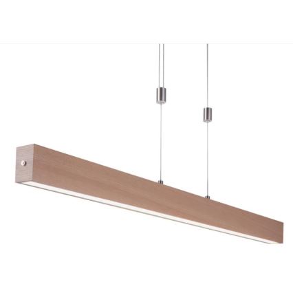 Leuchten Direkt 11420-78 - Lámpara colgante LED en cable AMANDA LED/30W/230V 2700-5000K 110 cm marrón