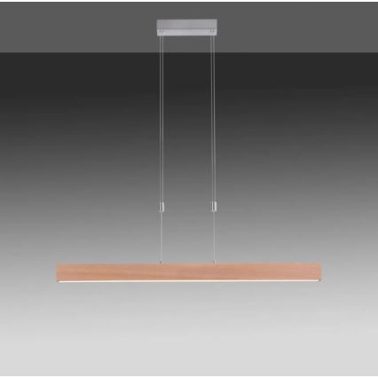 Leuchten Direkt 11420-78 - Lámpara colgante LED en cable AMANDA LED/30W/230V 2700-5000K 110 cm marrón