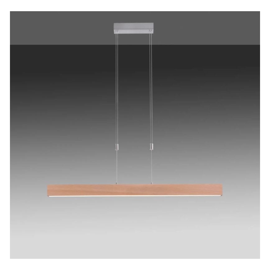 Leuchten Direkt 11420-78 - Lámpara colgante LED en cable AMANDA LED/30W/230V 2700-5000K 110 cm marrón