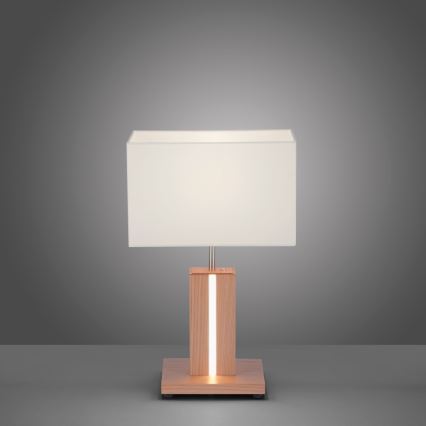 Leuchten Direkt 11421-78 - Lámpara de mesa LED regulable AMANDA 1xE27/40W/230V + LED/5W