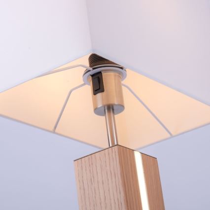 Leuchten Direkt 11421-78 - Lámpara de mesa LED regulable AMANDA 1xE27/40W/230V + LED/5W