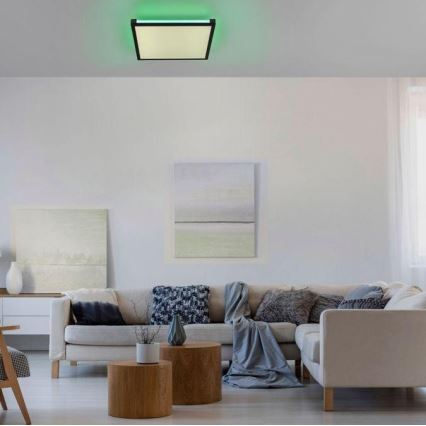 Leuchten Direkt 11621-18 - Lámpara de techo LED RGB regulable MARIO LED/24W/230V 2700-5000K + mando a distancia