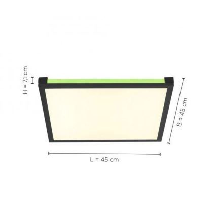 Leuchten Direkt 11621-18 - Lámpara de techo LED RGB regulable MARIO LED/24W/230V 2700-5000K + mando a distancia