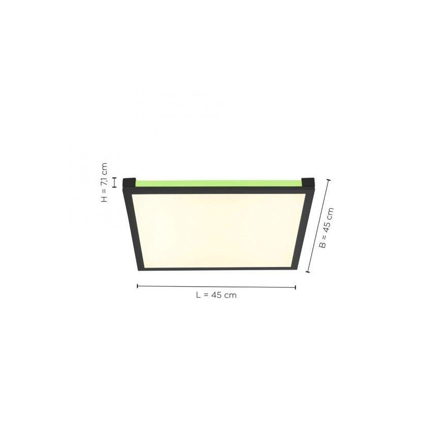 Leuchten Direkt 11621-18 - Lámpara de techo LED RGB regulable MARIO LED/24W/230V 2700-5000K + mando a distancia