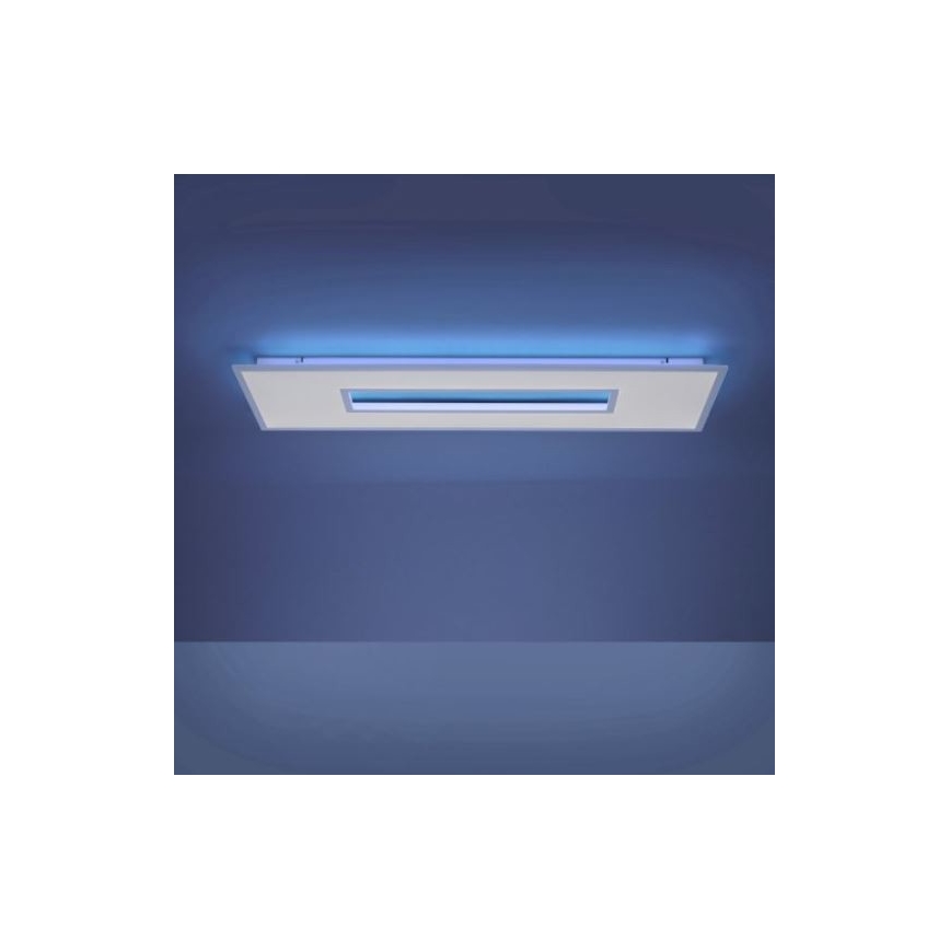Leuchten Direkt 11646-16 - Lámpara de techo regulable LED RGB RECESS LED/41W/230V + LED/7,5W + mando a distancia