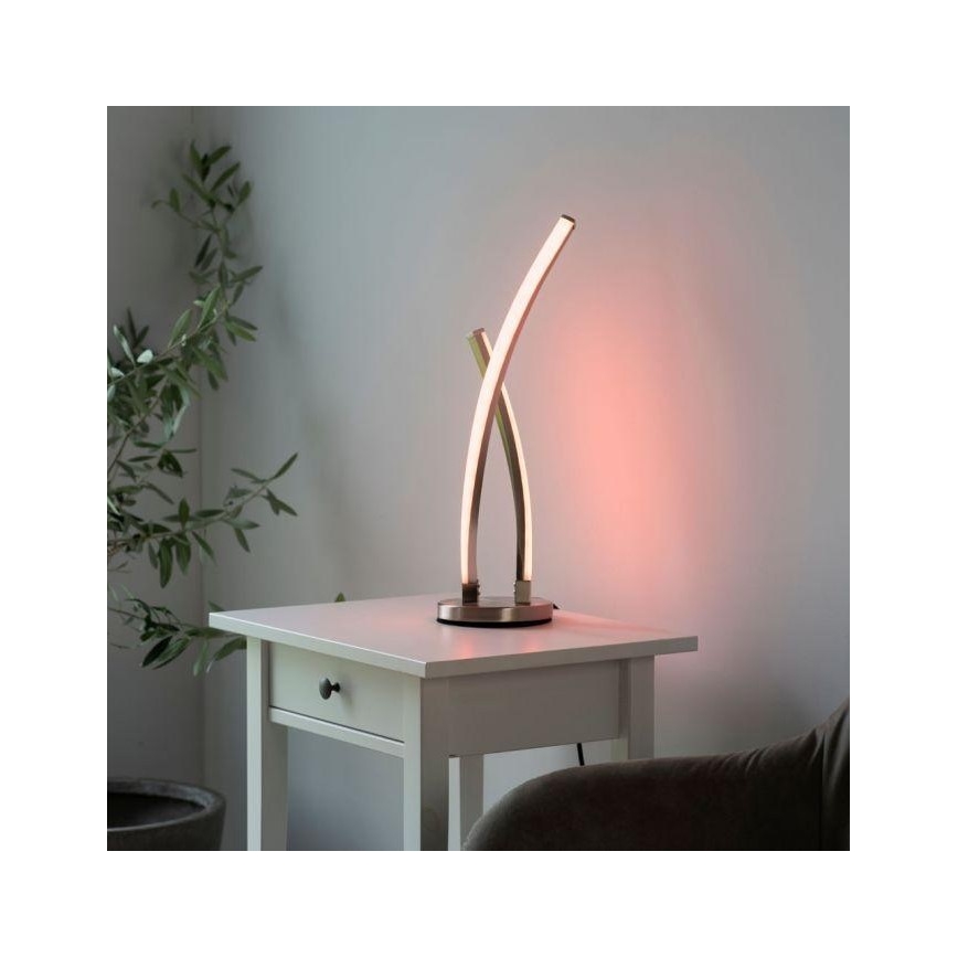 Leuchten Direkt 11991-55 - Lámpara de mesa LED RGB regulable SWING LED/9,5W/230V 2700-5000K + mando a distancia
