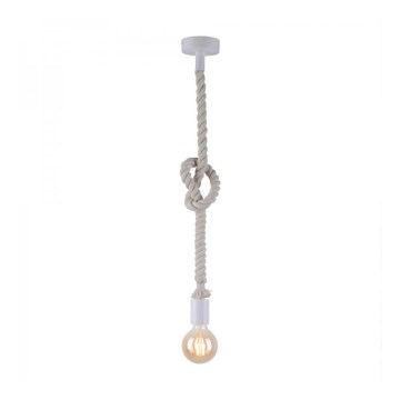 Leuchten Direkt 13572-16 - Lámpara colgante DIY 1xE27/10W/230V blanco