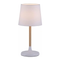 Leuchten Direkt 14423-16 - Lámpara de mesa NIMA 1xE14/40W/230V blanco