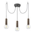 Leuchten Direkt 14776-48 - Lámpara colgante TURN ME 3xE27/60W/230V araña