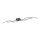 Leuchten Direkt 15167-18-LED Lámpara de techo de superficie WAWE 2xLED/12,5W/230V+LED/17W negra