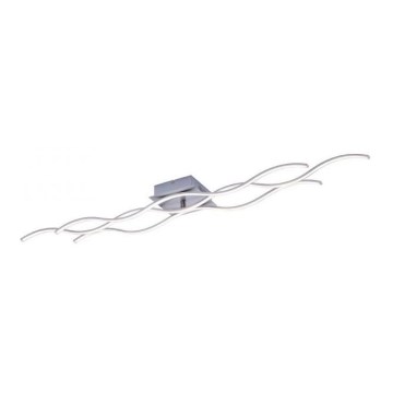 Leuchten Direkt 15167-55 - Plafón LED de superficie WAWE 2xLED/12,5W/230V+LED/17W cromo mate