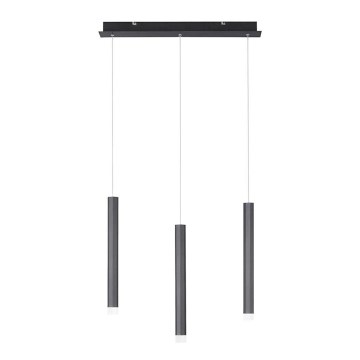 Leuchten Direkt 15203-18 - Lámpara LED colgante 3xLED/4,8W/230V negro