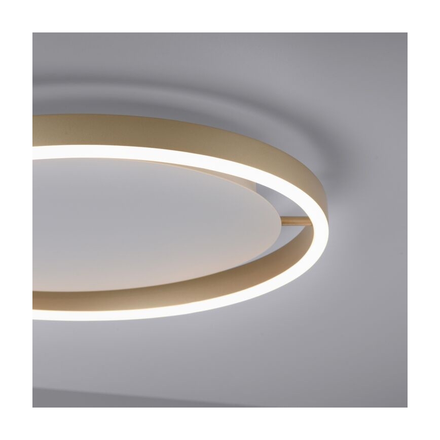 Leuchten Direkt 15392-60 - Plafón LED regulable RITUS LED/30W/230V latón