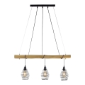 Leuchten Direkt 15526-79 - Lámpara colgante SPRING 3xE27/40W/230V Eucalyptus