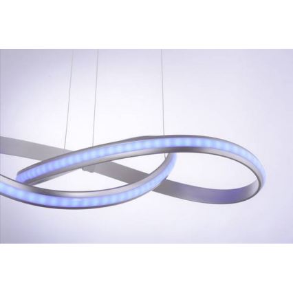 Leuchten Direkt 18432-55 - Lámpara colgante LED RGB regulable con cable MELINDA LED/28W/230V + mando a distancia