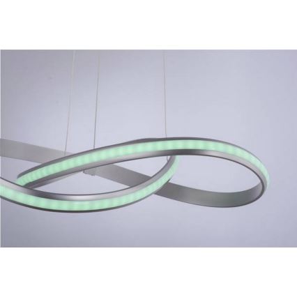 Leuchten Direkt 18432-55 - Lámpara colgante LED RGB regulable con cable MELINDA LED/28W/230V + mando a distancia