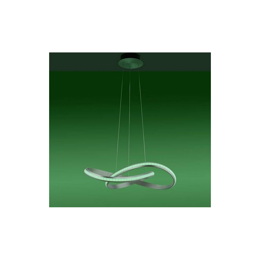 Leuchten Direkt 18432-55 - Lámpara colgante LED RGB regulable con cable MELINDA LED/28W/230V + mando a distancia