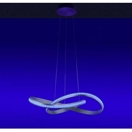 Leuchten Direkt 18432-55 - Lámpara colgante LED RGB regulable con cable MELINDA LED/28W/230V + mando a distancia