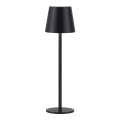 Leuchten Direkt 19250-18 - LED Lámpara de mesa recargable y regulable para exteriores EURIA LED/3W/5V 2600 mAh IP54 negro