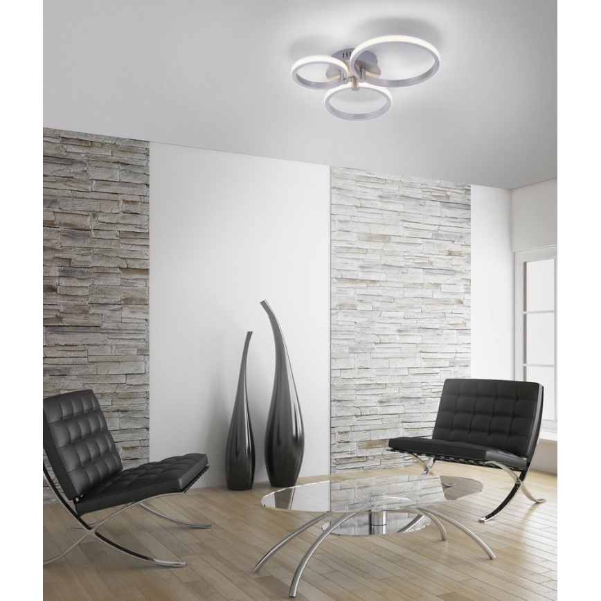 Leuchten Direkt 12110-55 - Lámpara de techo de montaje en superficie JOHANNA LED/4,5W/230V+LED/6W+LED/7,5W