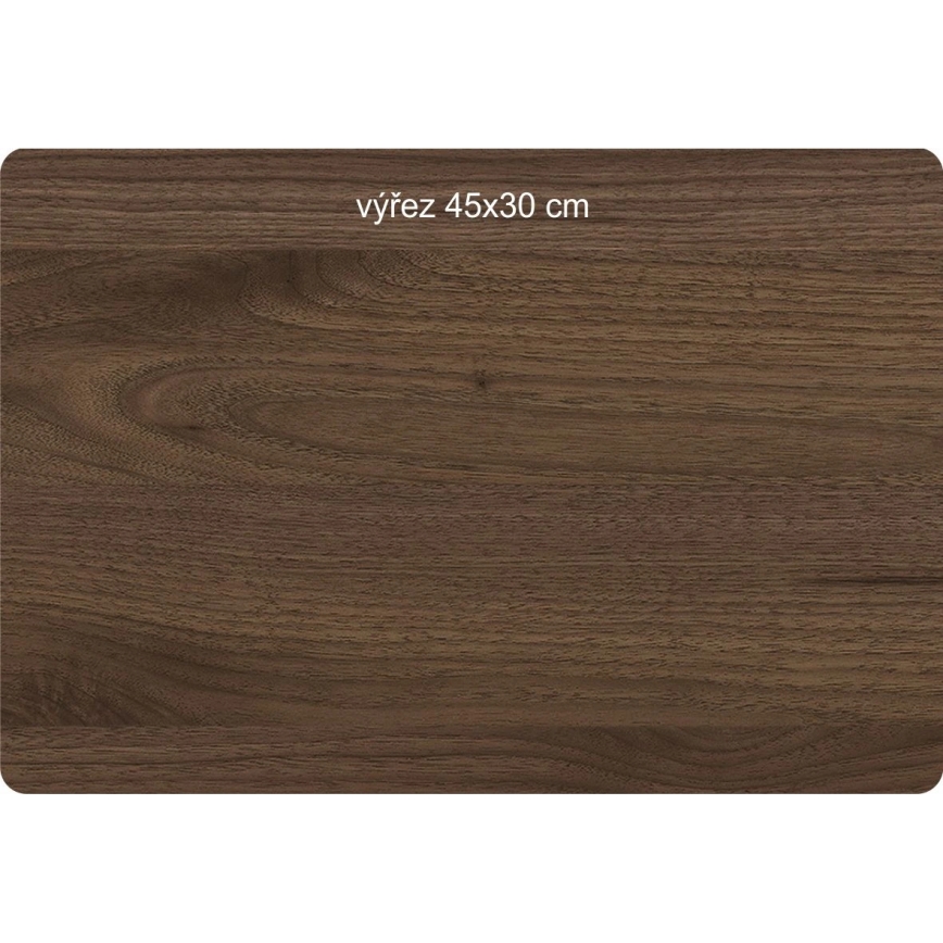 Li-Go 23654 - Lámpara decorativa de sobremesa LED regulable LED/12W/230V 20x22 cm nogal/motivo musgo