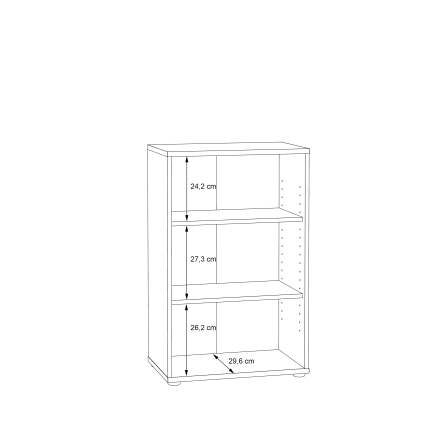 Librería URAN roble artesanal