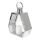 Linterna decorativa PALACE de 34 cm, cromo brillante