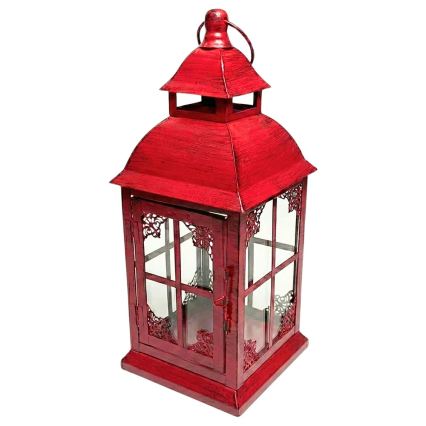 Linterna decorativa REDY 30,5 cm roja