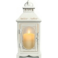 Linterna decorativa ROSEHILL 27,5 cm blanca