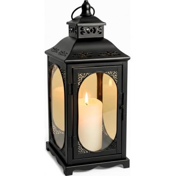 Linterna decorativa ROSEHILL 54,5 cm negra