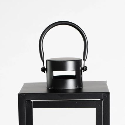 Linterna decorativa TOWER 38 cm negra