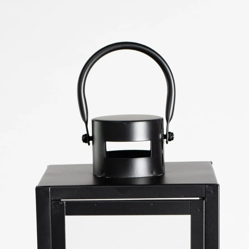 Linterna decorativa TOWER 38 cm negra