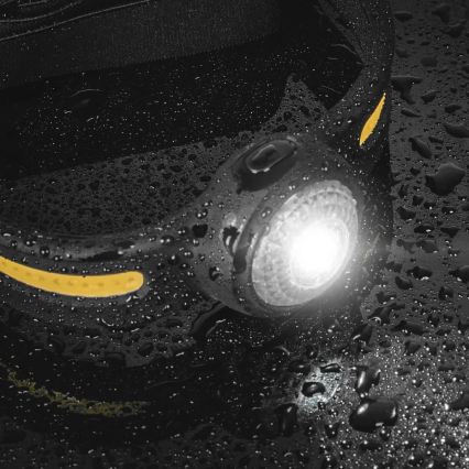 Linterna frontal LED recargable y regulable con luz roja, 550 lm, 5V, IPX4, 600 mAh