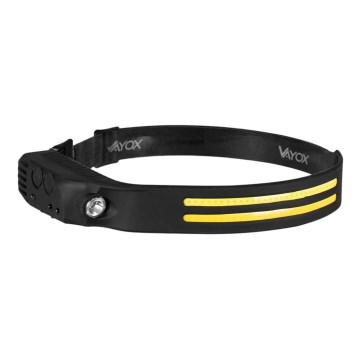 Linterna frontal LED recargable y regulable con sensor 3xLED/5V IP44 300 brillante 1200 mAh
