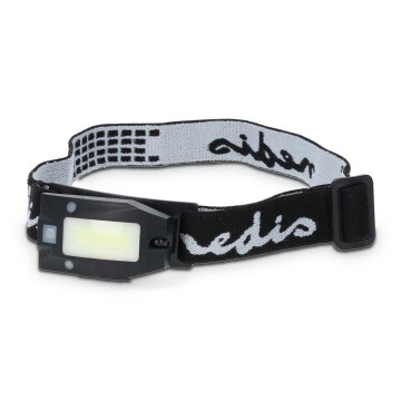 Linterna frontal LED recargable y regulable con sensor de movimiento LED/5V 500 mAh IPX4 negra