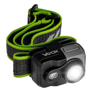 Linterna frontal LED recargable y regulable LED/10W/5V/3xAAA IP66 800 lm 1000 mAh