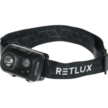 Linterna frontal recargable LED/3W/1200 mAh IP67 negra