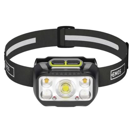 Linterna frontal recargable LED regulable / 3xAAA / 1000 mAh 3,7V