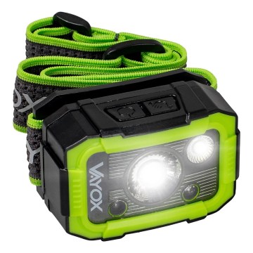 Linterna frontal recargable LED regulable con sensor LED/10W/5V IP66 750 lm 1500 mAh