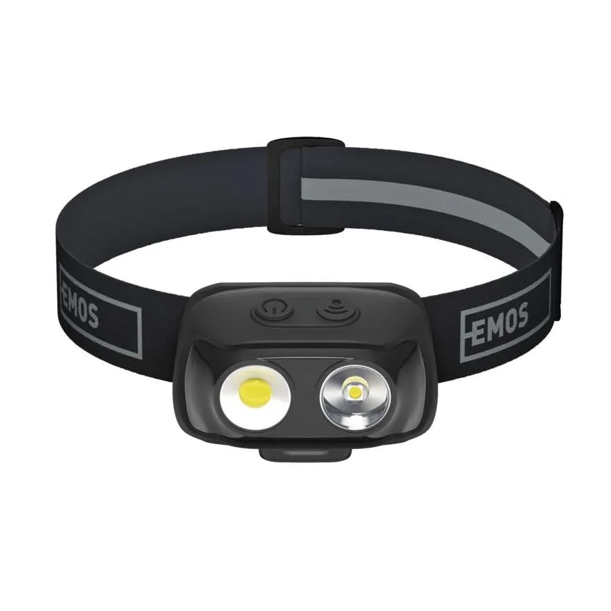 Linterna frontal recargable LED/USB 1200 mAh