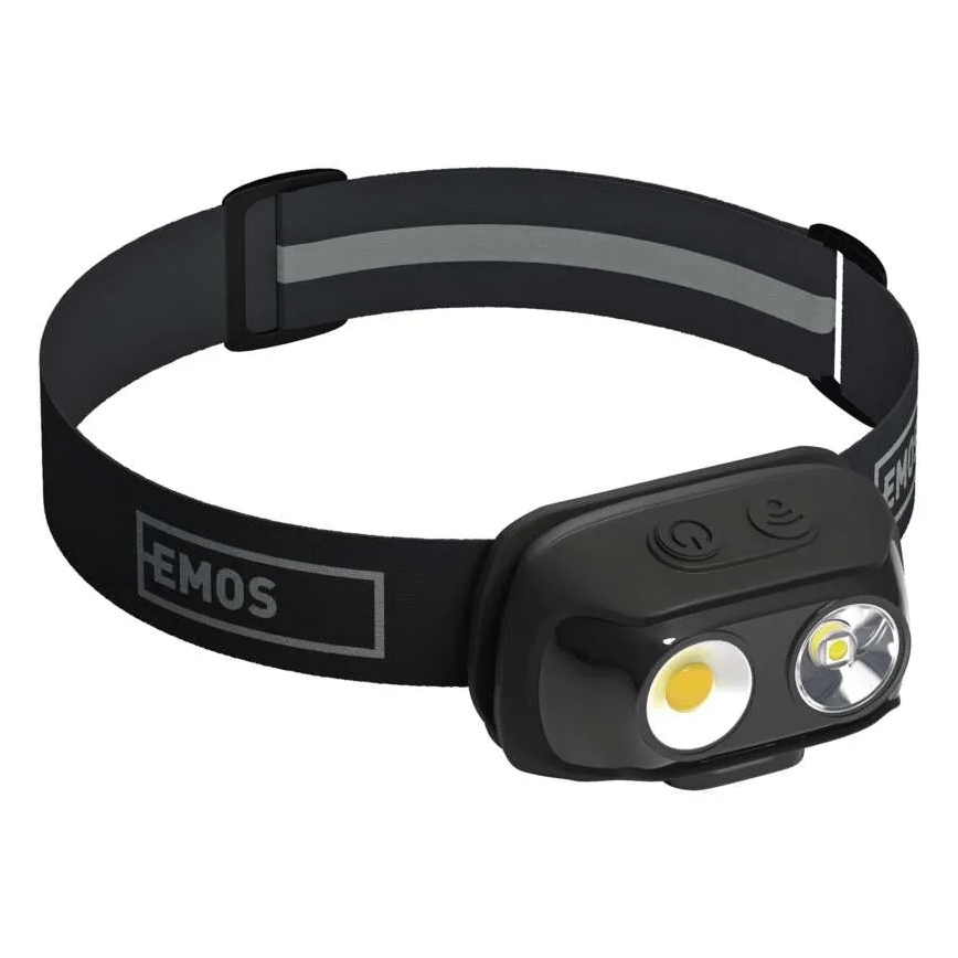 Linterna frontal recargable LED/USB 1200 mAh