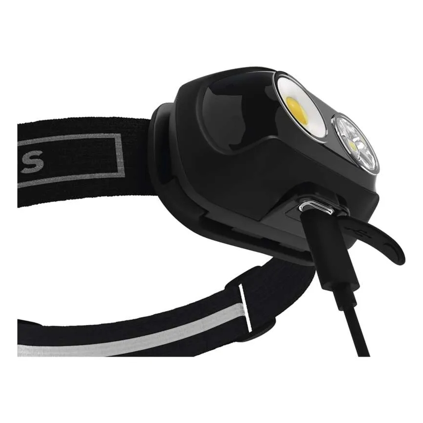 Linterna frontal recargable LED/USB 1200 mAh