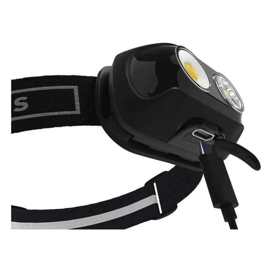 Linterna frontal recargable LED/USB 1200 mAh