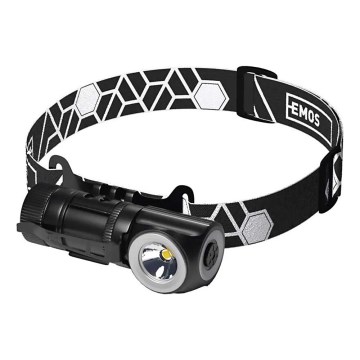 Linterna frontal recargable regulable LED/800 mAh 3,7V
