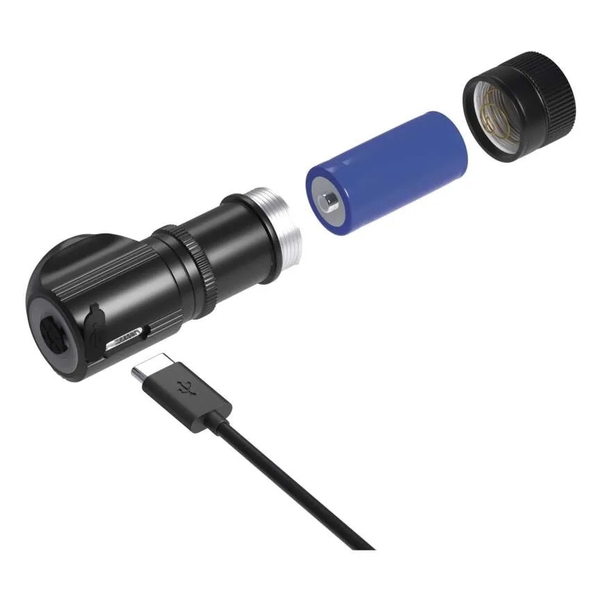 Linterna frontal recargable regulable LED/800 mAh 3,7V