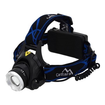 Linterna LED recargable LED/6W/7,4V 5600 mAh IP44 negro/azul